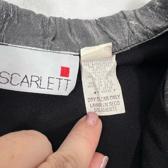 Vintage Scarlett Black 2-Piece Dress and Jacket Set - Picture 10 of 16